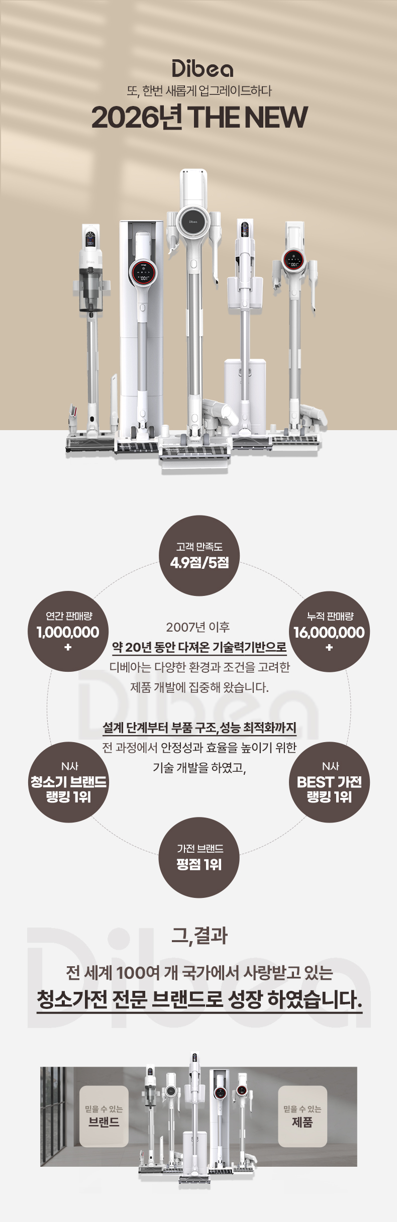 디베아 차이슨 무선 청소기 최신형 BLDC 진공 원룸 가벼운 물걸레 청소기 상세 이미지 18